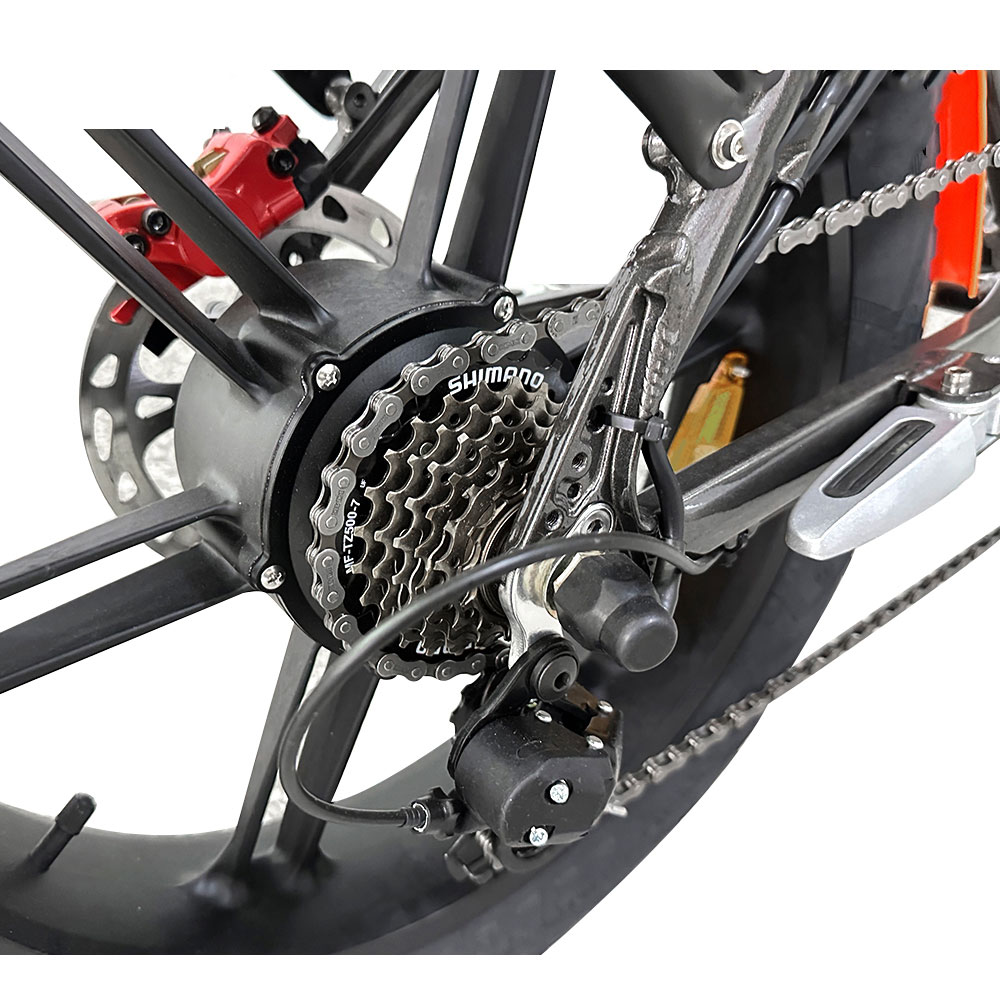 Q1S 48V 22Ah×2 Lithium Battery Magnesium Alloy Integrated Wheel Ebike 4